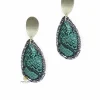 PENDIENTES GOTA SNAKE VERDE