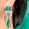 PENDIENTES GOTA VERDE