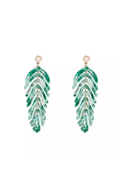 PENDIENTES HOJA DE PALMERA