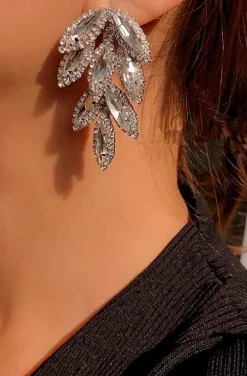 PENDIENTES HOJAS DE CRISTALES