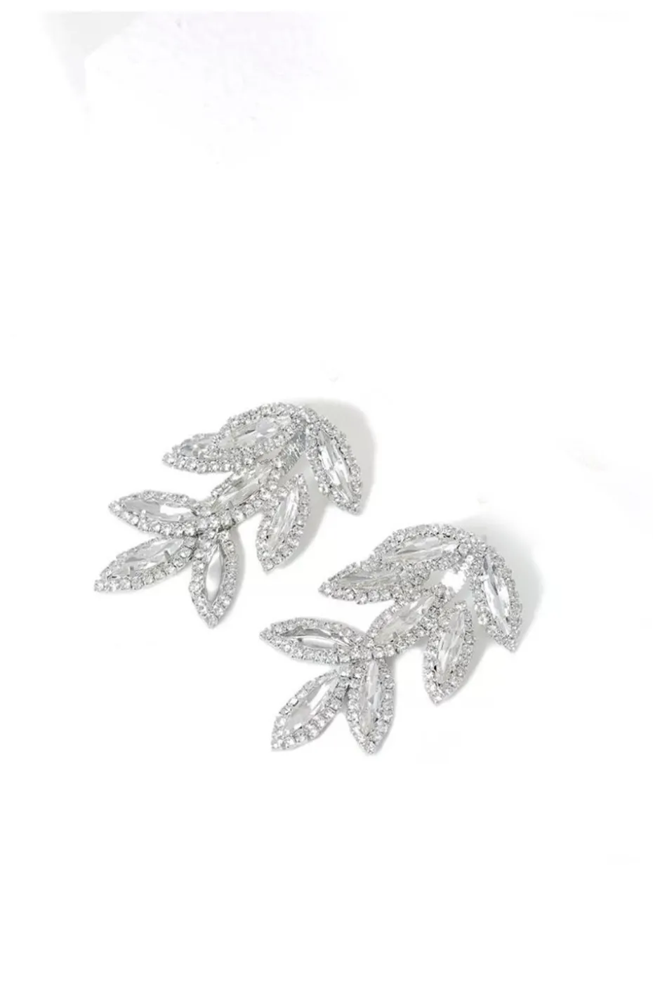 PENDIENTES HOJAS DE CRISTALES