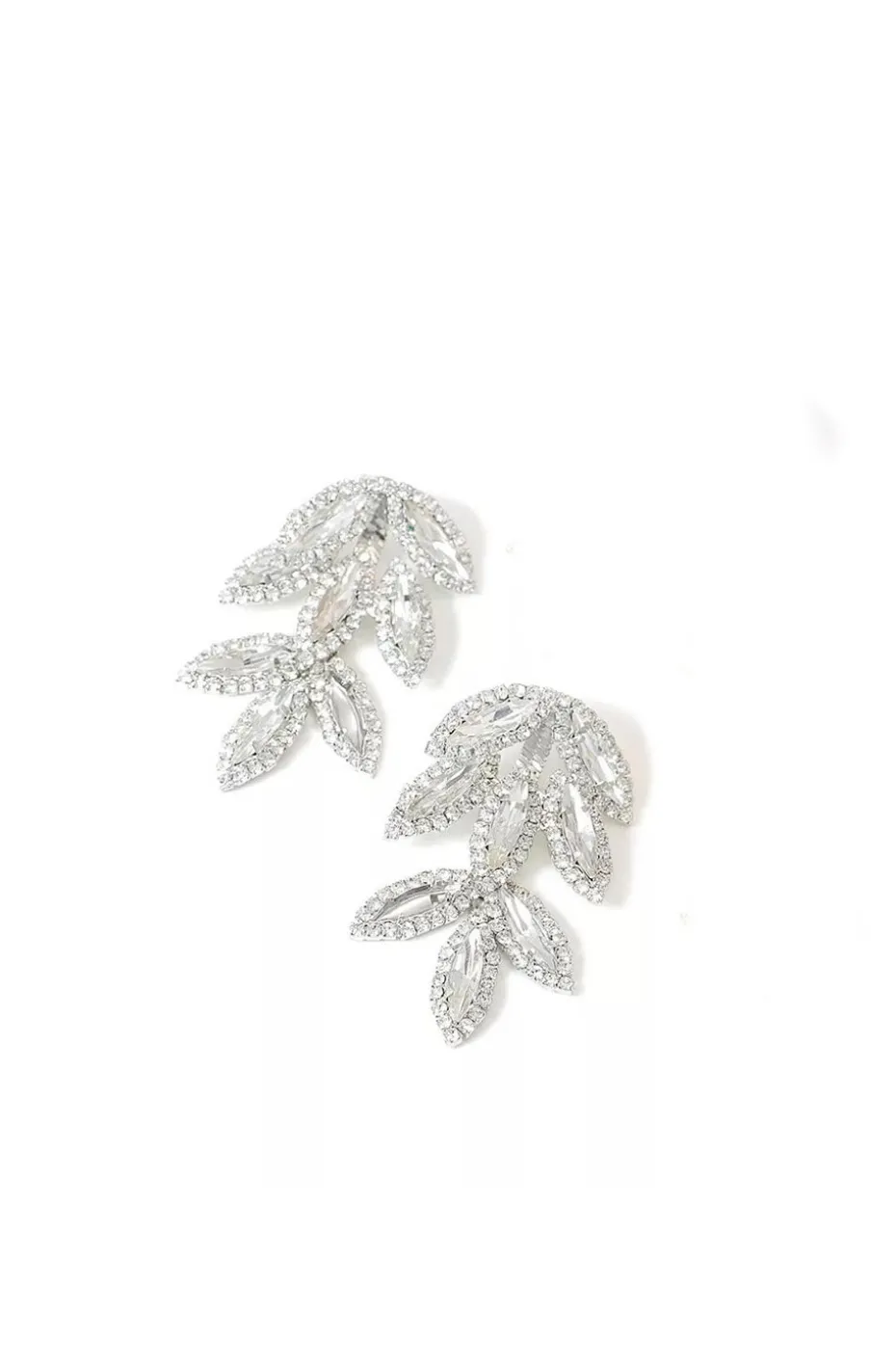 PENDIENTES HOJAS DE CRISTALES