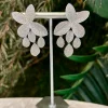 PENDIENTES HOJAS FLORALES SILVER