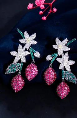 PENDIENTES JOYA FLORES