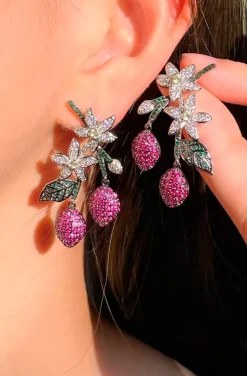 PENDIENTES JOYA FLORES