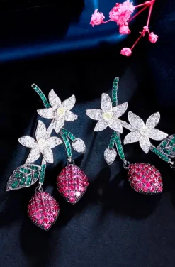 PENDIENTES JOYA FLORES