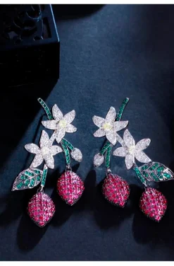 PENDIENTES JOYA FLORES