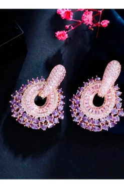 PENDIENTES JOYA PINKY VIOLET