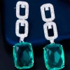 PENDIENTES JOYA VERDE ESMERALDA