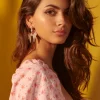 PENDIENTES LAZO CON CIRCONITAS IN PINK