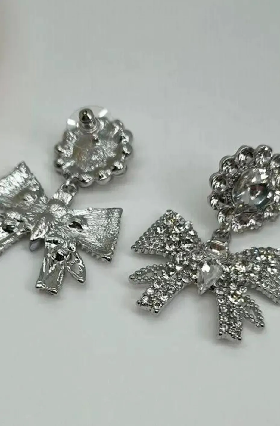 PENDIENTES LAZOS PLATA