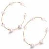 PENDIENTES MAXI AROS CON PERLAS