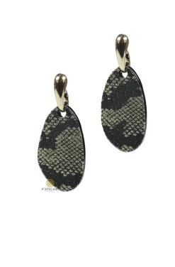 PENDIENTES PURPUN SNAKE BEIGE