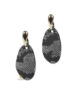 PENDIENTES PURPUN SNAKE GRIS