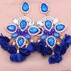 PENDIENTES SEVILLA FLORES AZUL KLEIN