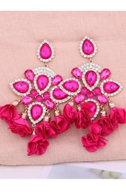 PENDIENTES SEVILLA FLORES BUGAMBILLA