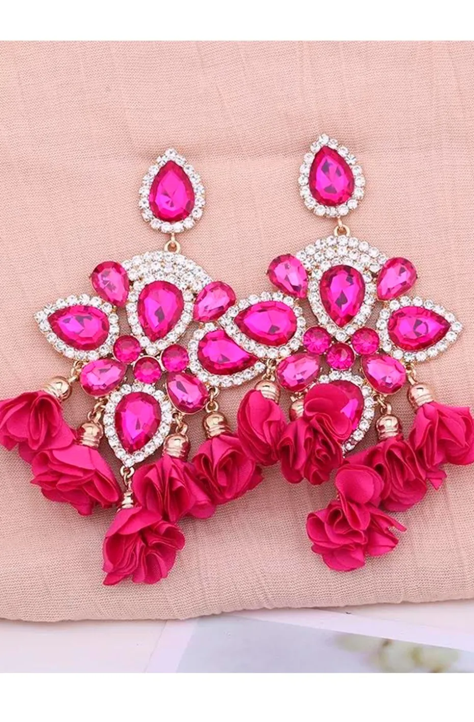 PENDIENTES SEVILLA FLORES BUGAMBILLA