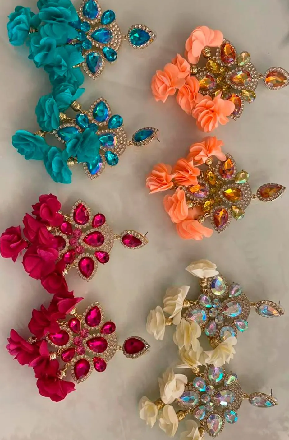 PENDIENTES SEVILLA FLORES BUGAMBILLA