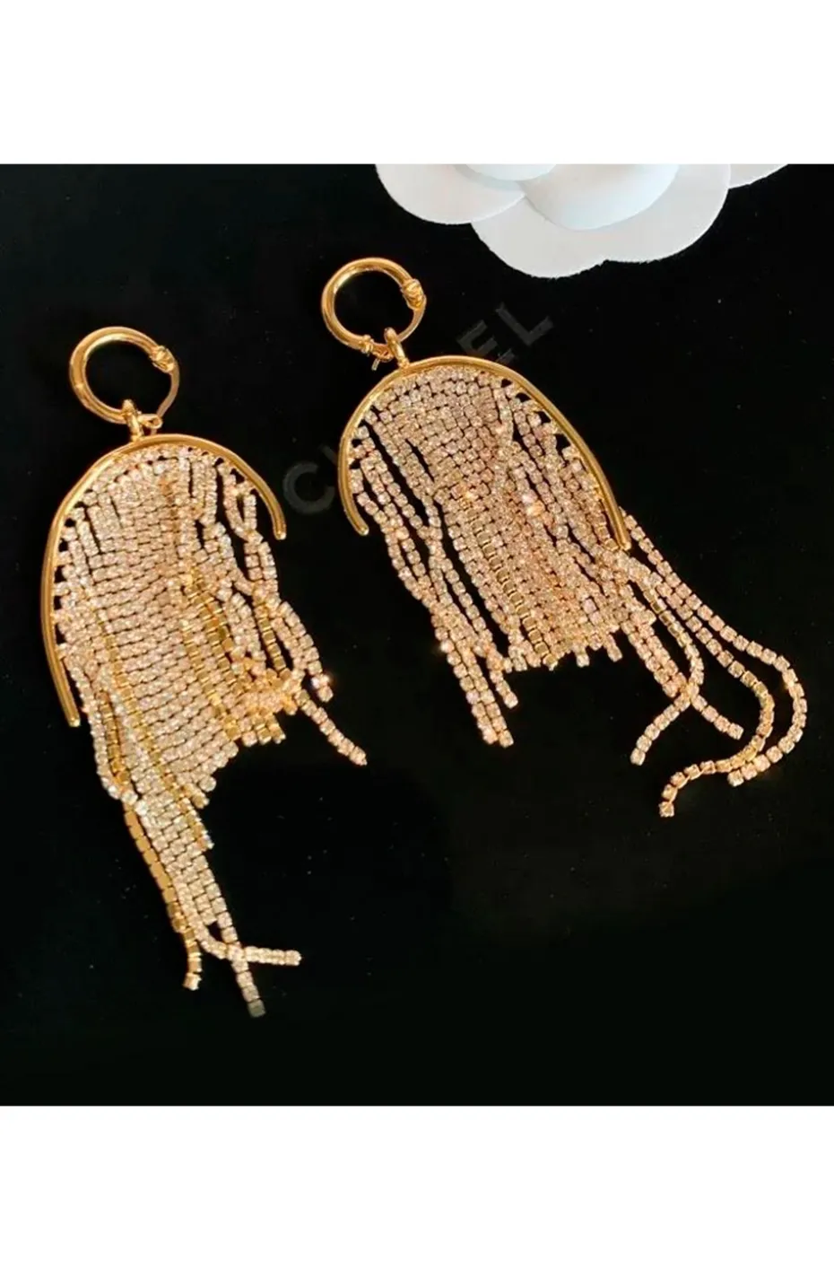PENDIENTES TIRAS DE CRISTAL