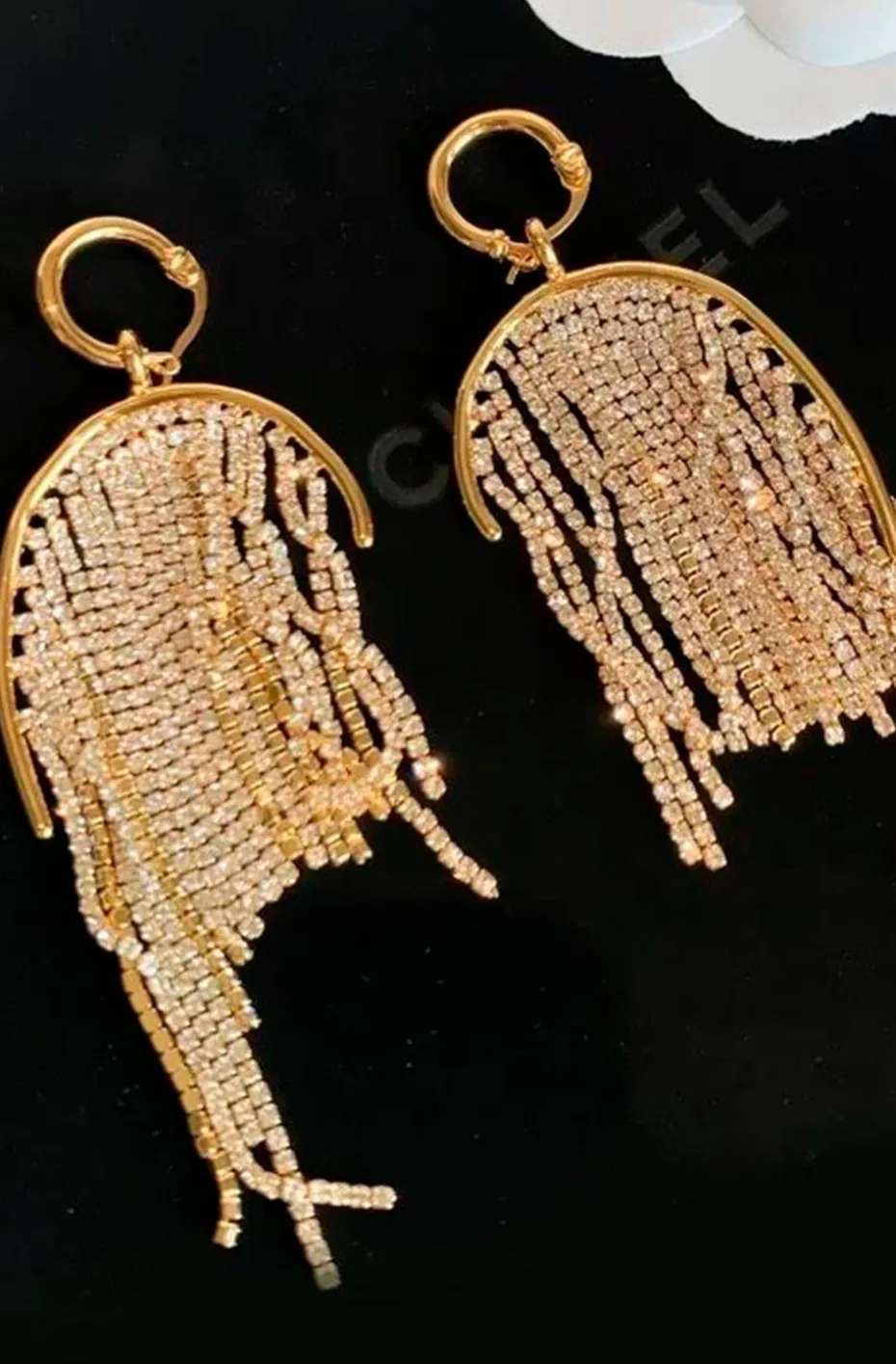 PENDIENTES TIRAS DE CRISTAL