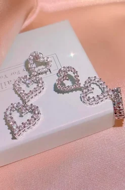 PENDIENTES TRES CORAZONES