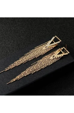 PENDIENTES TRIANGULO Y CADENAS