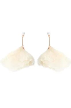 PENDIENTES TULIP MARFIL