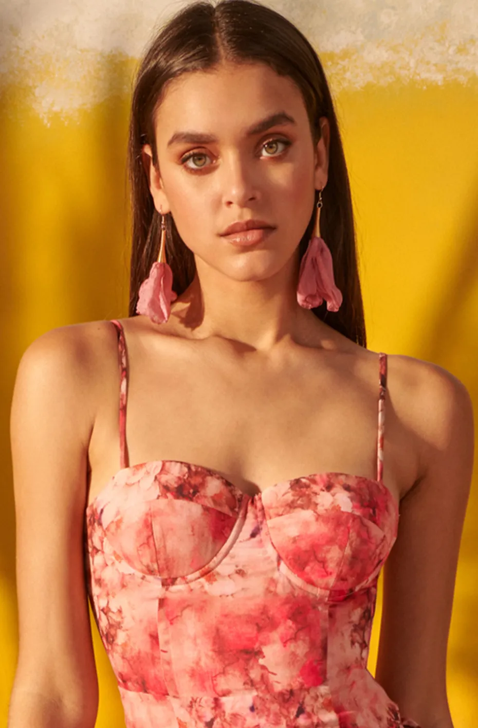 PENDIENTES TULIP ROSA-CORAL