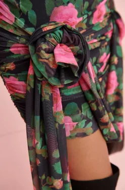 PINK ROSES MINI DRESS BY FETICHE SUANCES