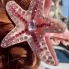 PINZA DEL PELO ESTRELLA ROSA JOYA
