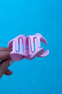 PINZA DEL PELO FLOR HAWAIANA ROSA