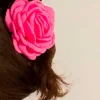 PINZA DEL PELO FLOR ROSA