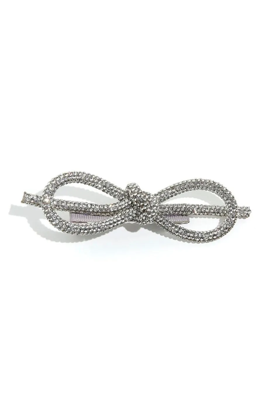 PINZA DEL PELO LAZADA CRISTALES PLATA