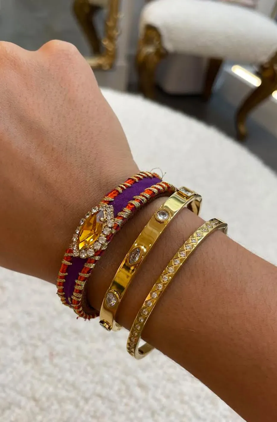 PULSERA CIRCONITAS EN ZIG ZAG