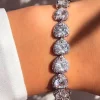 PULSERA CORAZONES RACIMO
