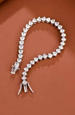 PULSERA CORAZONES SILVER 925