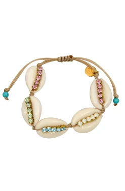 PULSERA COWRIE CON SWAROVSKI CRYSTALS