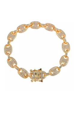PULSERA CRUCERO DORADA