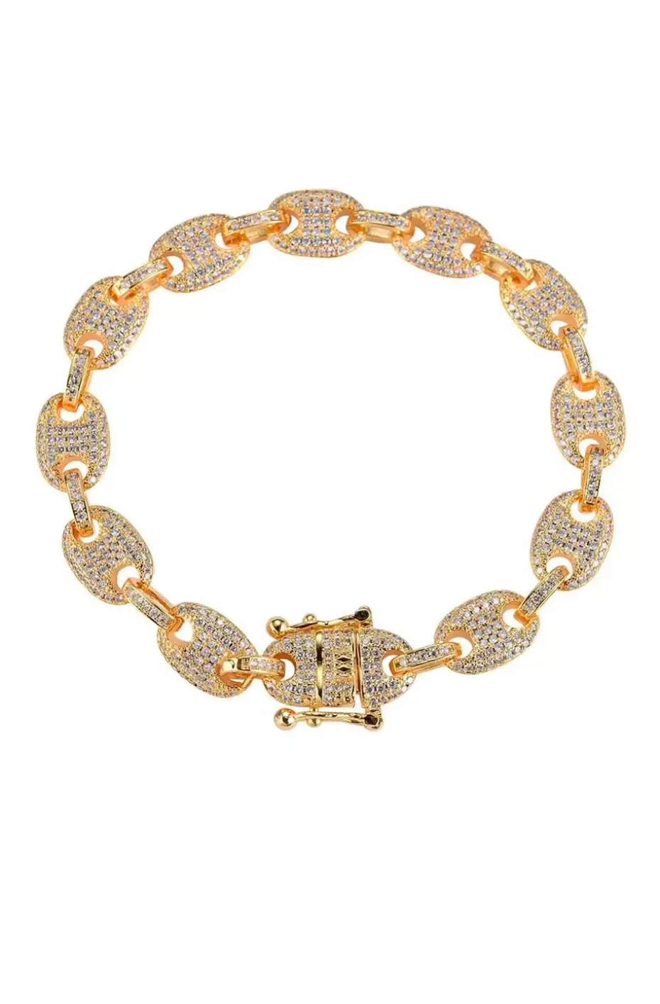 PULSERA CRUCERO DORADA