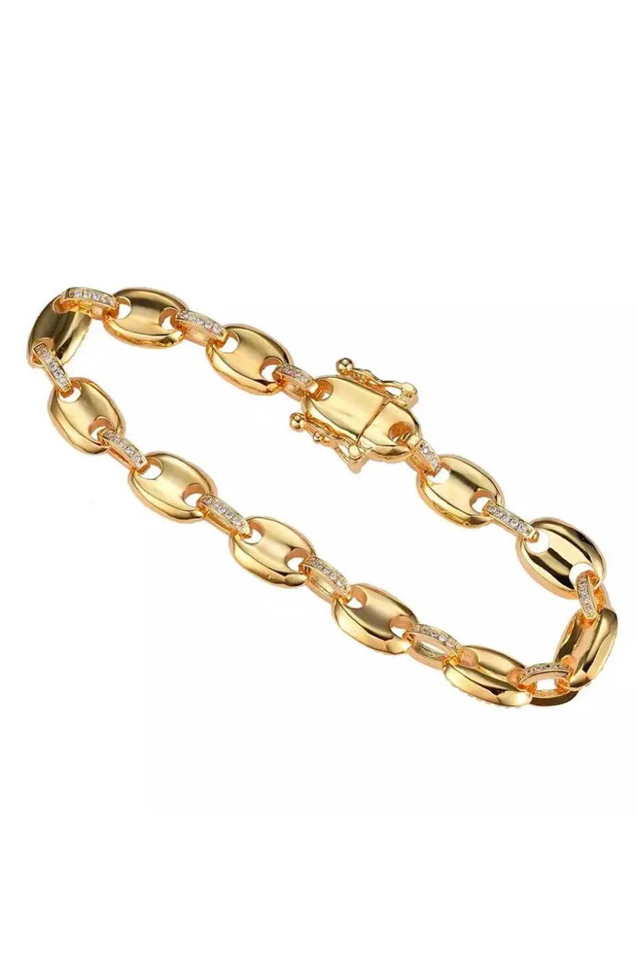 PULSERA CRUCERO DORADA