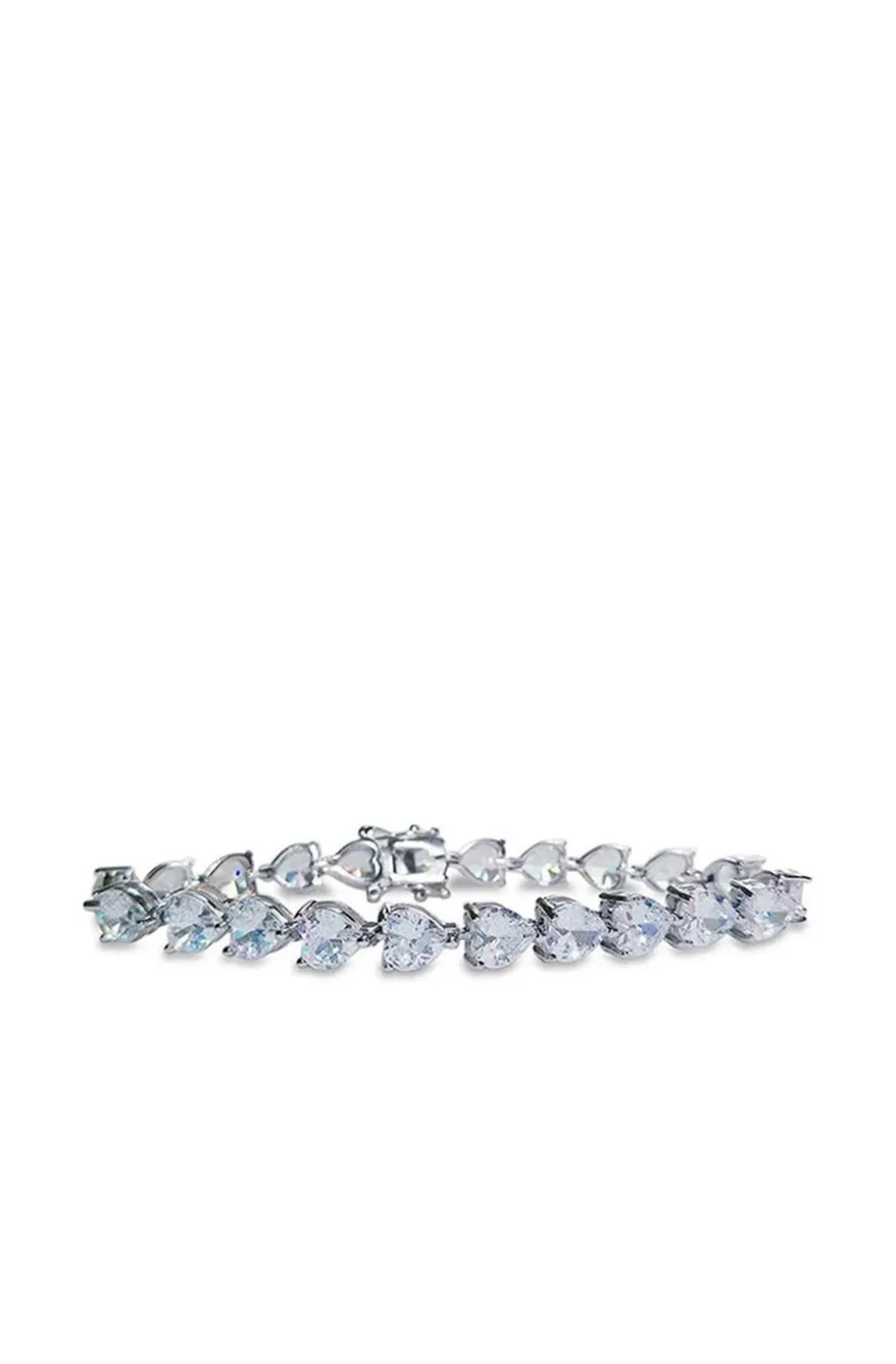 PULSERA DE PLATA CORAZONES SILVER