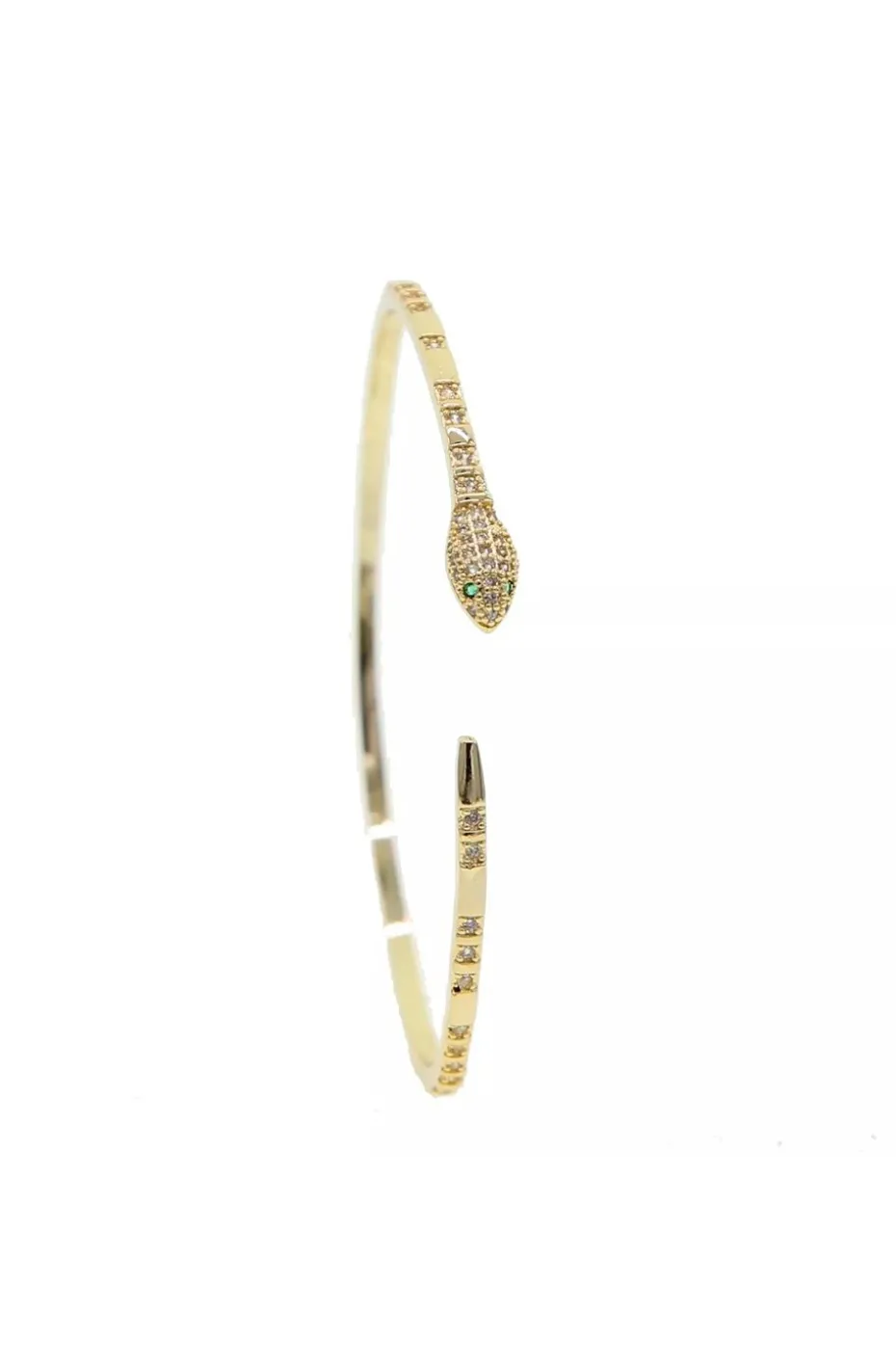 PULSERA DE SERPIENTE OJOS ESMERALDA