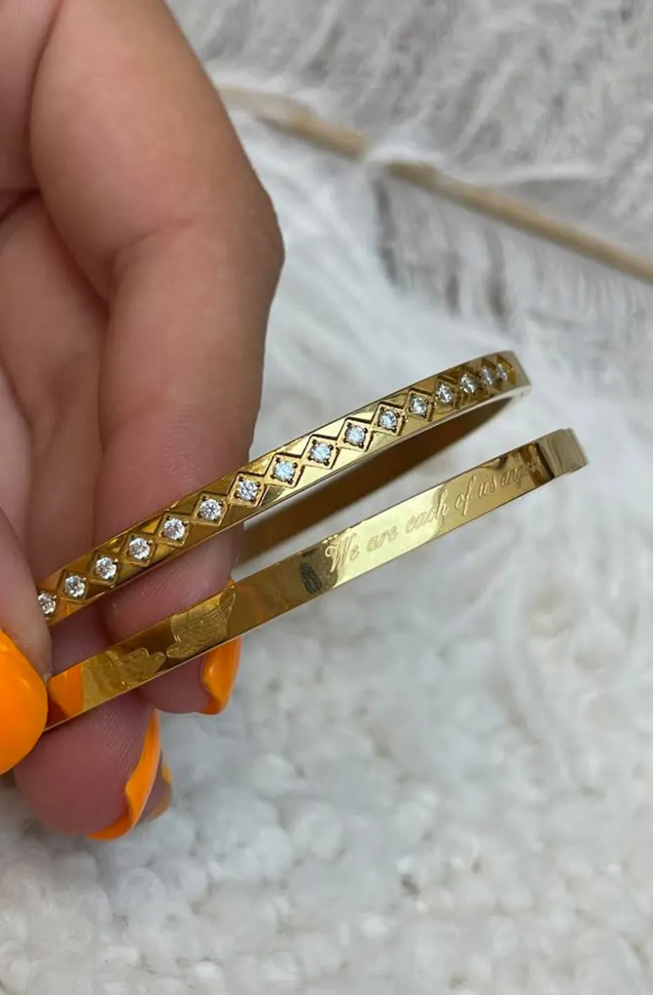 PULSERA DORADA ALAS