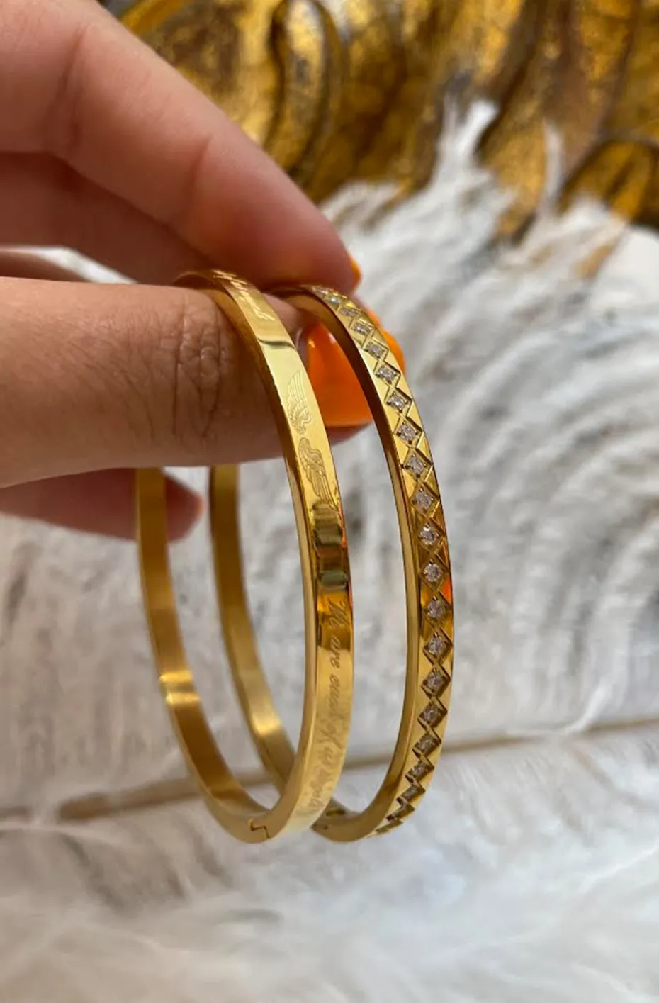 PULSERA DORADA ALAS
