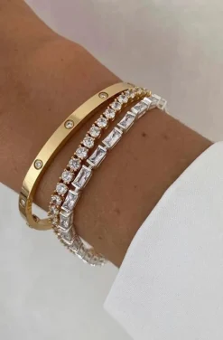PULSERA DORADA CIRCONIAS