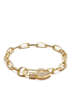 PULSERA ESLABONES HEART LOCKED