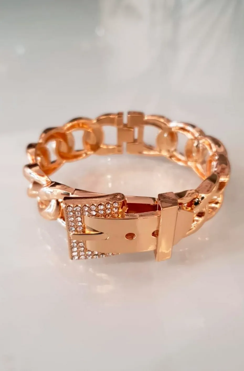 PULSERA HEBILLA JOYA DORADA