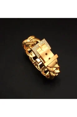 PULSERA HEBILLA JOYA DORADA