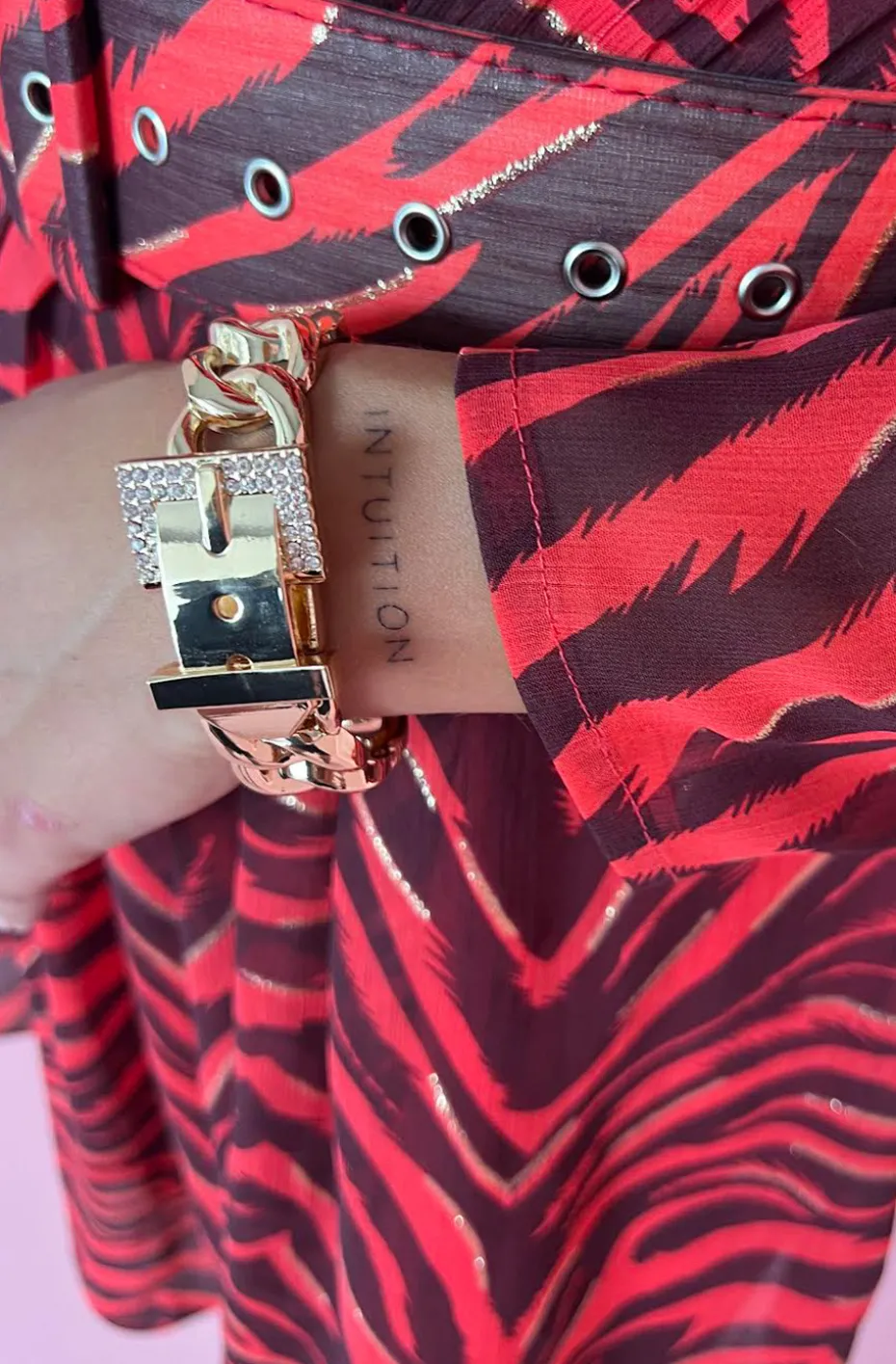 PULSERA HEBILLA JOYA DORADA