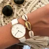 PULSERA O TOBILLERA CONCHA DORADA 24K